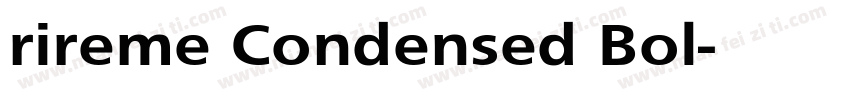rireme Condensed Bol字体转换